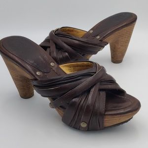 Frye Boots Womens Sz 7.5 Reese Multi Slide Heels